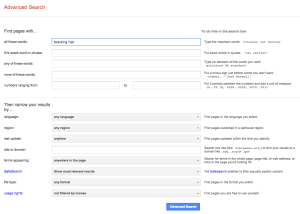 Google Advanced Search