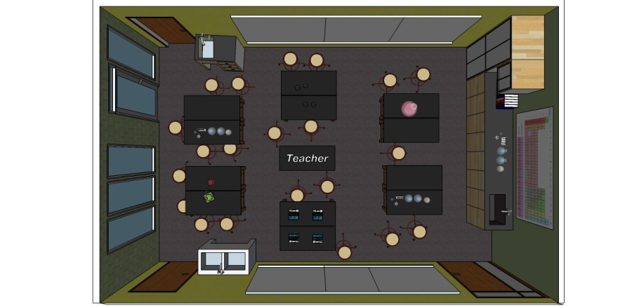 Ideal Classroom Top View